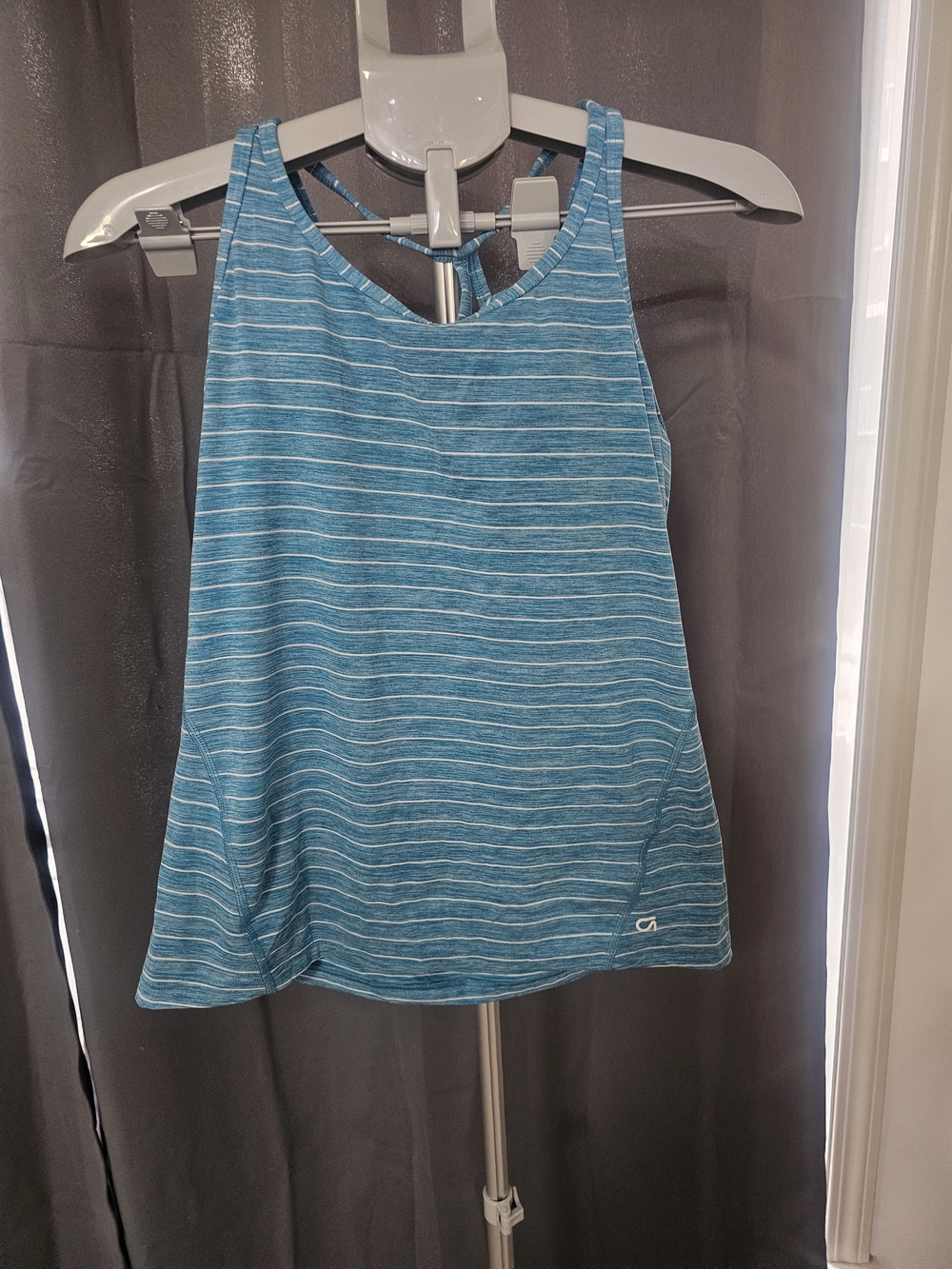 GAP Blue Striped Racerback Tank Top